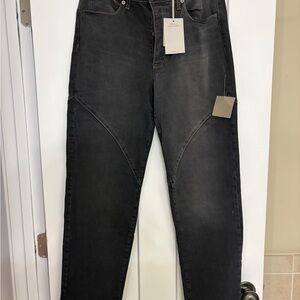 Women's Black Straight Leg Jeans